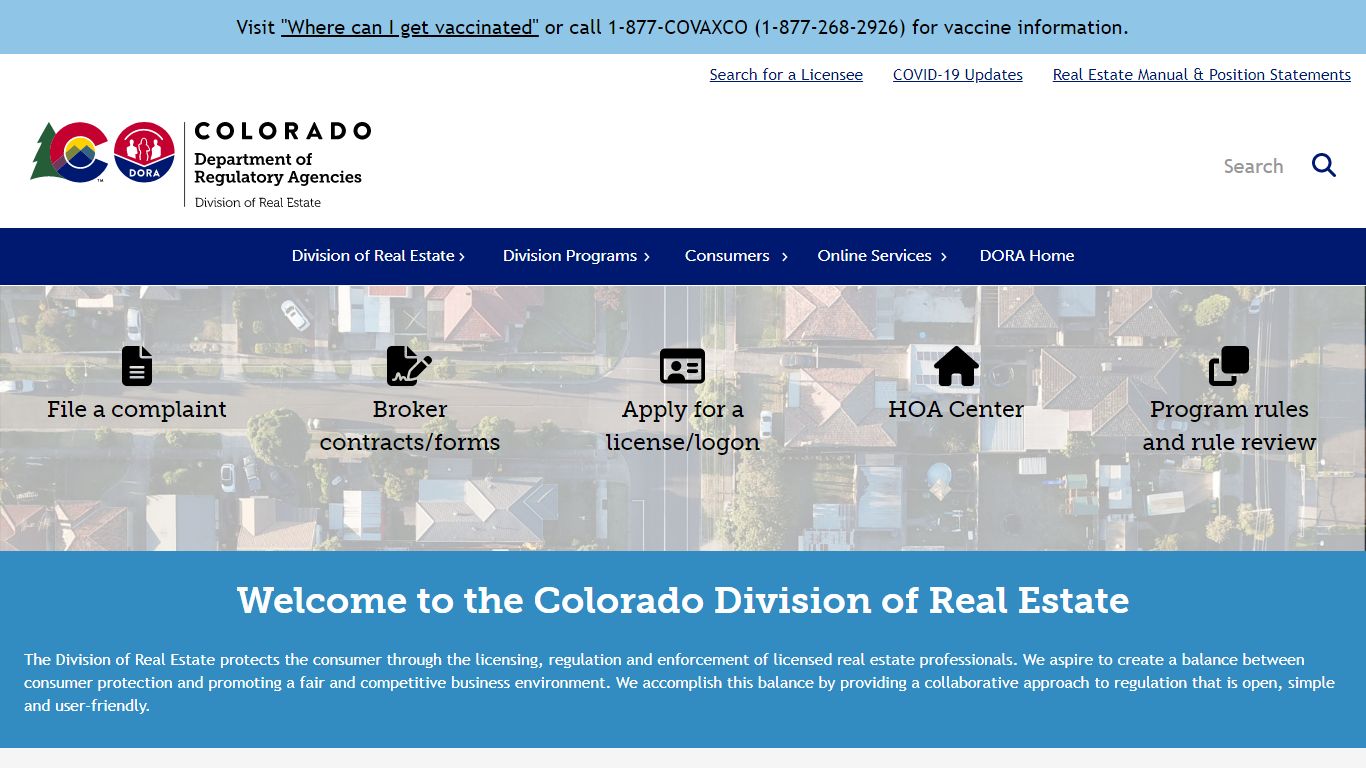 Division of Real Estate | Division of Real Estate - Colorado